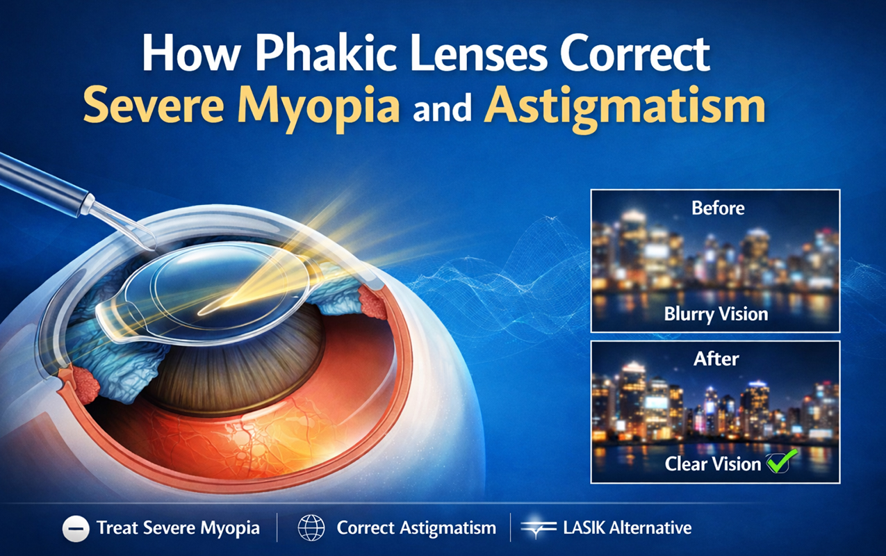 How Phakic Lenses Correct Severe Myopia and Astigmatism?