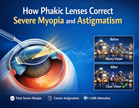 How Phakic Lenses Correct Severe Myopia and Astigmatism?