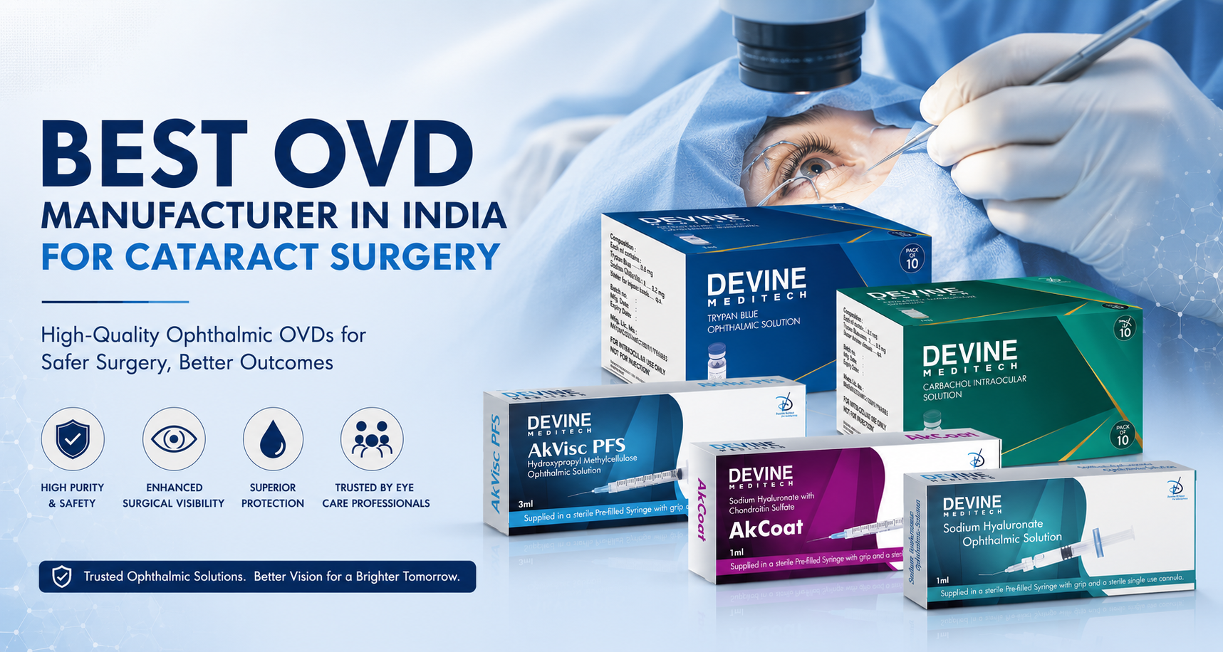 Best OVD Manufacturer in India for Cataract Surgery