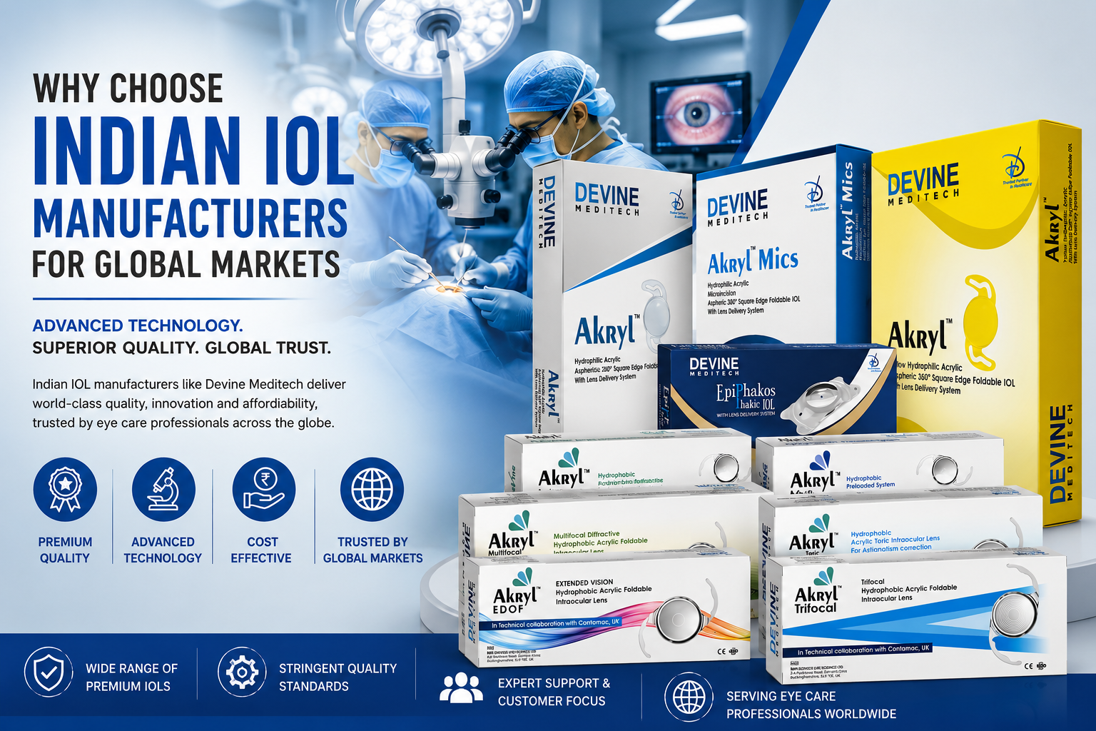 Why Choose Indian IOL Manufacturers for Global Markets