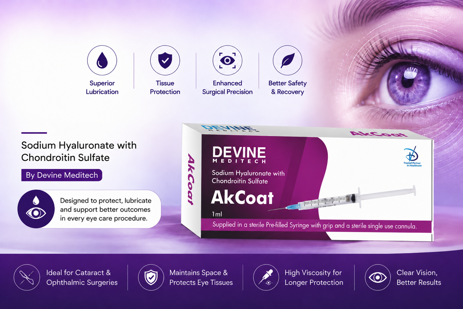 How Sodium Hyaluronate with Chondroitin Sulfate Helps in Eye Care