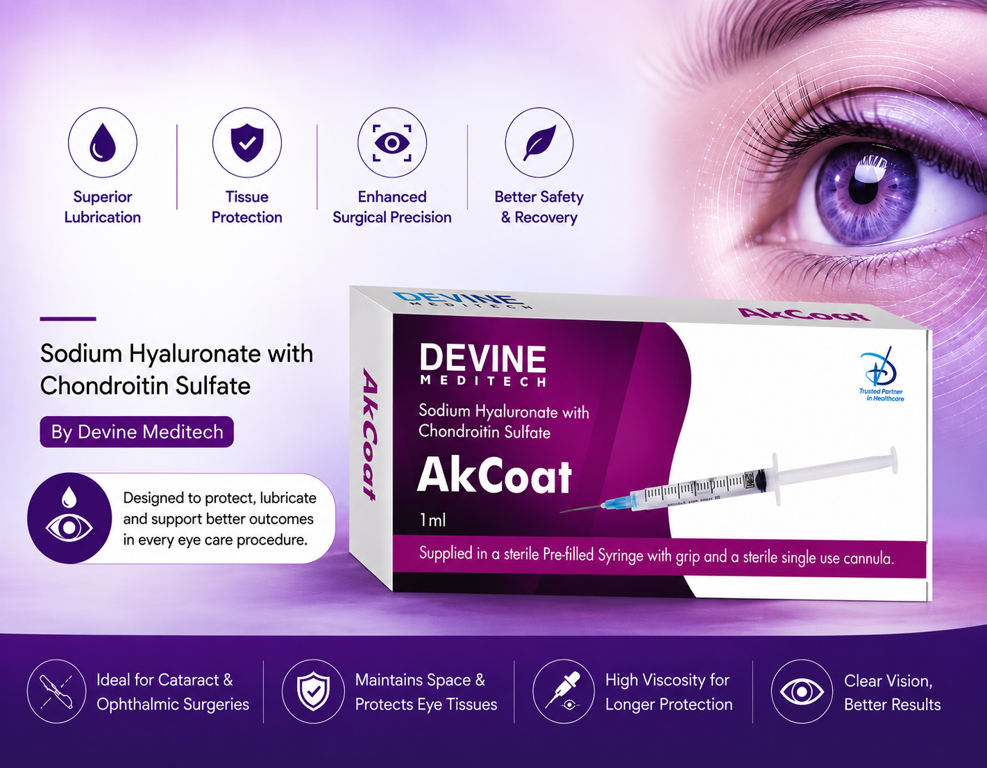How Sodium Hyaluronate with Chondroitin Sulfate Helps in Eye Care